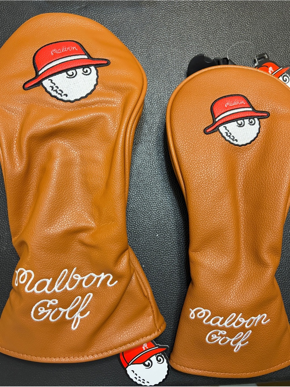 MALBON Golf Driver and 3 Wood headcovers BROWN